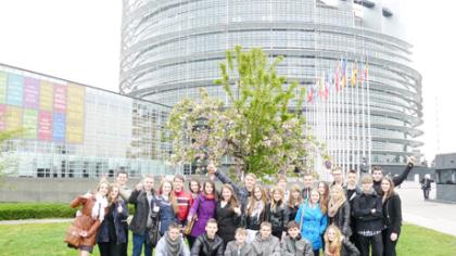Dešimtokai vyko į Europos parlamentą