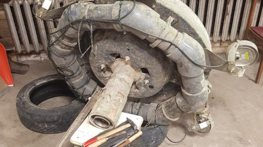 Vienas iš Biržų miesto fontanų sugedo